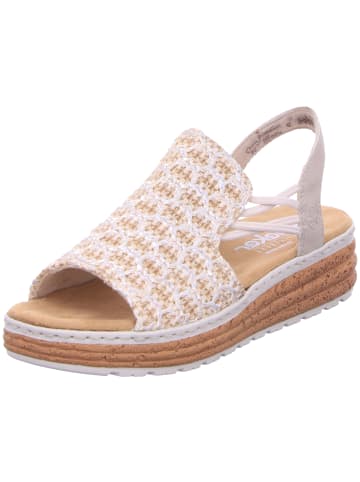 rieker Keilsandaletten in beige kombi