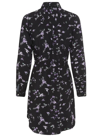 Tamaris Hemdblusenkleid in schwarz lila