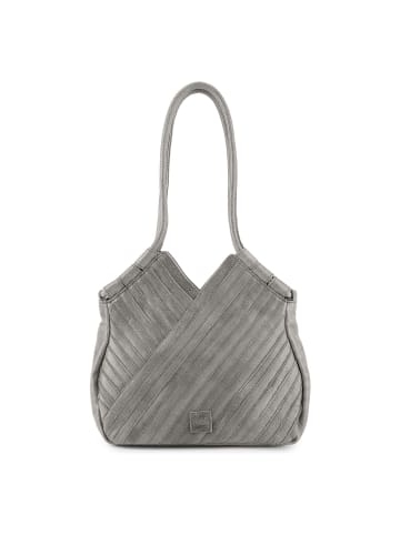 FREDs BRUDER Criss-Cross Shopper Tasche Leder 30 cm in grey