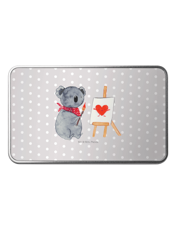 Mr. & Mrs. Panda Teedose Koala Künstler ohne Spruch in Grau Pastell