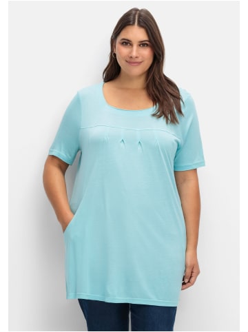 sheego Longshirt in aqua