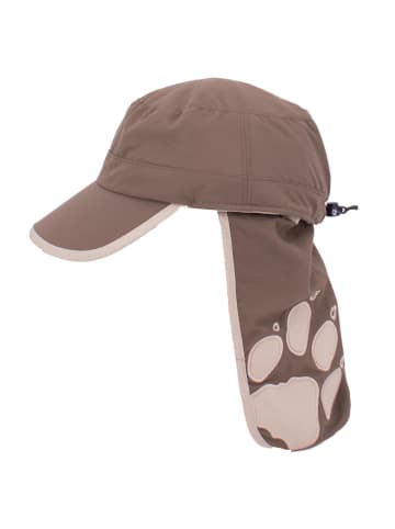 Jack Wolfskin Accessoires Junior Companero Protector Cap in Braun