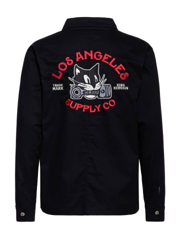 King Kerosin King Kerosin Langarmhemd Los Angeles Supply Co. in schwarz