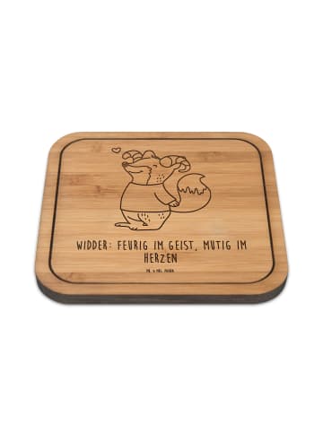 Mr. & Mrs. Panda Tischschoner Widder Astologie mit Spruch in Transparent