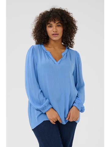 KAFFE curve Langarm-Bluse KCnoah in Ebb and Flow