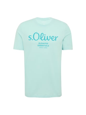 s.Oliver T-Shirt 4er Pack in Weiß/Türkis/Türkis/Schwarz