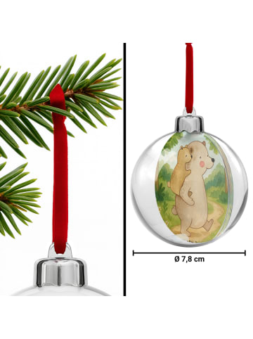 Mr. & Mrs. Panda Weihnachtskugel Kunststoff Papa Bär Design ohne... in Weiß