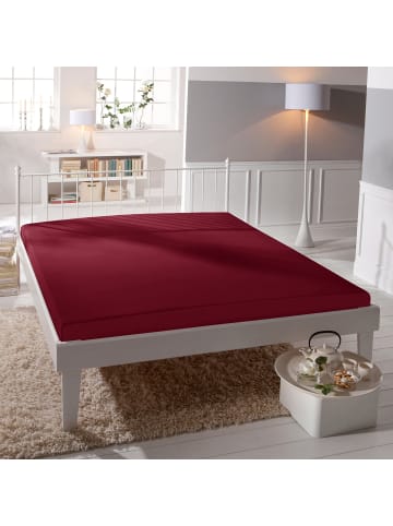 Bassetti Single-Jersey Spannbettlaken in bordeaux