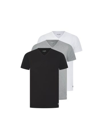 G-Star T-Shirt 3er Pack in Schwarz/Grau/Weiß