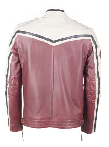 TOP GUN Lederjacke TGJ1005 in oxblood/creme