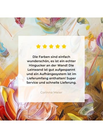 MuchoWow Leinwand bilder Blumenmeer (BxH)