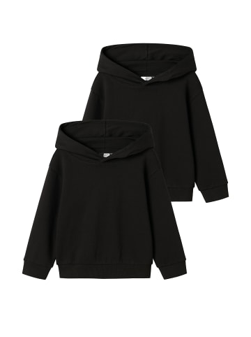 name it Kapuzenpullover 2er-Set Sweat Hoodie Große Kapuze in Schwarz-2