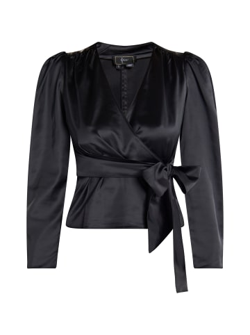 faina Damen Wickelbluse in Schwarz