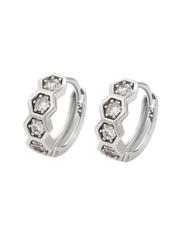faina Women Huggie Earrings in Silver