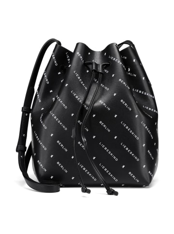 LIEBESKIND BERLIN Monogram Beuteltasche Leder 40 cm in black