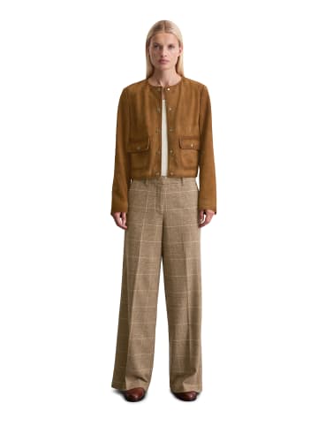 Marc O'Polo Lederjacke regular in Umbra Brown