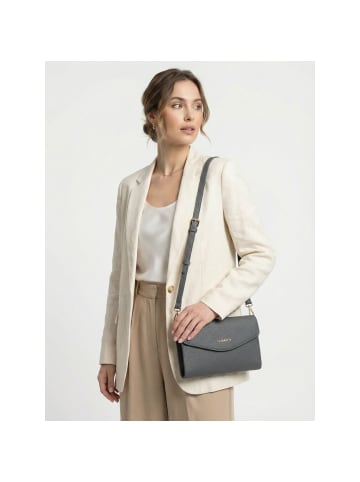Lazarotti Bologna Leather Clutch Umhängetasche Leder 23 cm grey