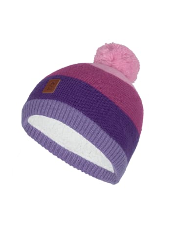 Trollkids Bommelmütze Gryllefjord in bright berry