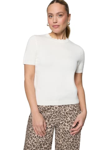 Zero  Strickpullover mit Wellenstruktur in Offwhite