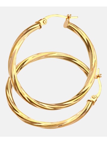 Vanlere Creolen aus 375 Gelbgold