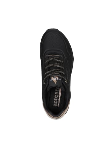 Skechers Niedrige Schnürsenkel Sneaker Uno Shimmer Away Schwarz