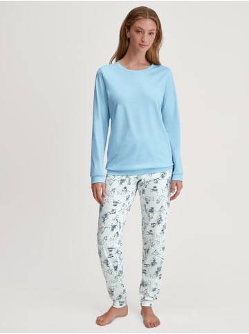 Calida Pyjama in cascade blue