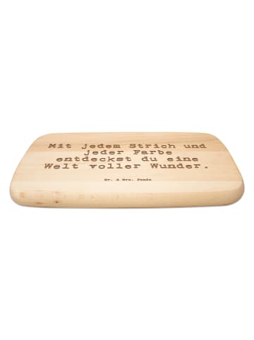 Mr. & Mrs. Panda Frühstücksbrett Spruch Die Freude an der Kreati... in Transparent