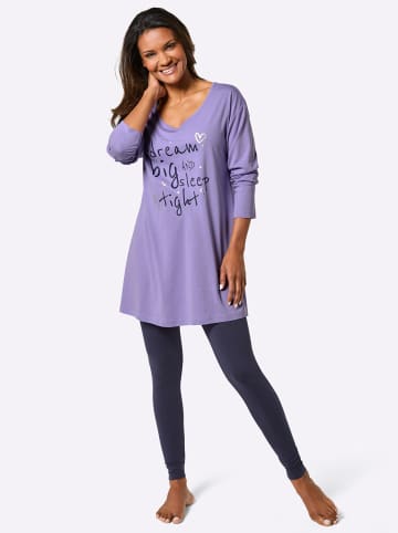 WITT WEIDEN Schlafanzug in lavendel-marine