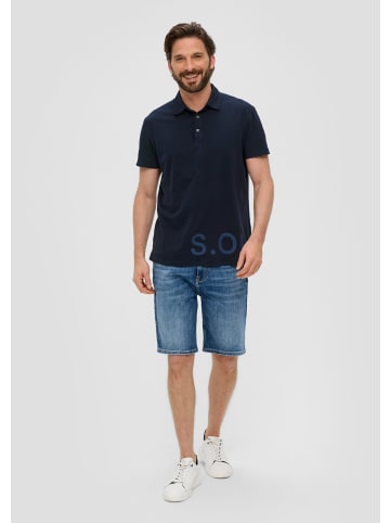 s.Oliver Polo-Shirt kurzarm in Blau