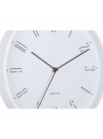 Karlsson Wanduhr Regal Numbers - Weiß - Ø30cm