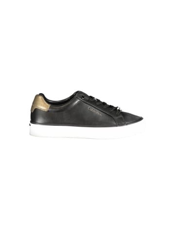 Calvin Klein Schwarze Leder-Sneaker