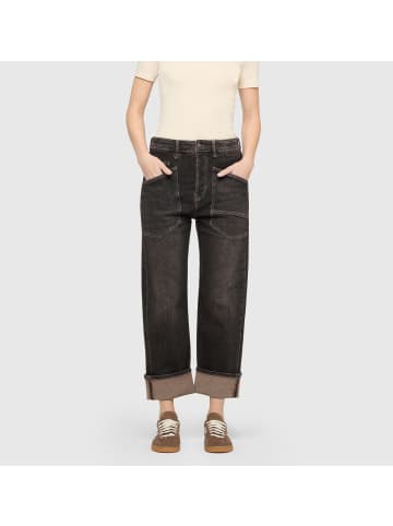 MAC HOSEN Baggy Jeans mit Relaxed Fit und geradem Bein in Brown Tinted Bl
