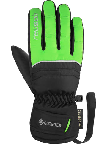 Reusch Fingerhandschuhe Teddy GORE-TEX in 7716 black / neon green