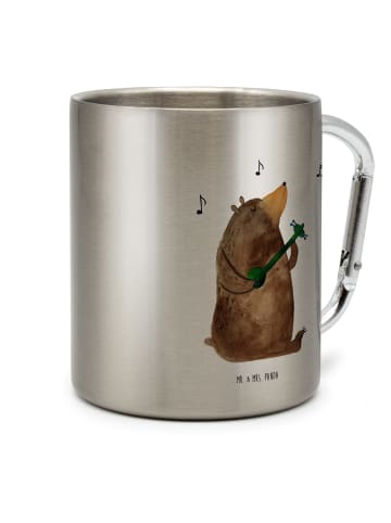 Mr. & Mrs. Panda Becher Bär Lied ohne Spruch in Silber