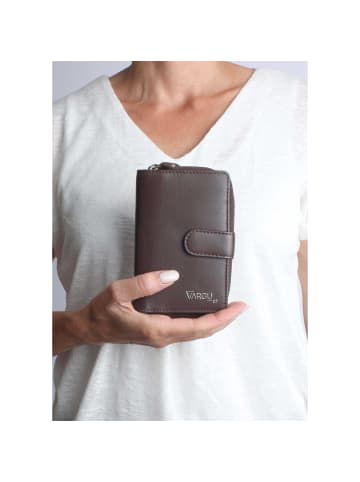 VARGU Echtleder Geldbörse MASIN 1-A mono in brown