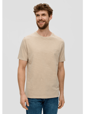 s.Oliver T-Shirt kurzarm in Beige