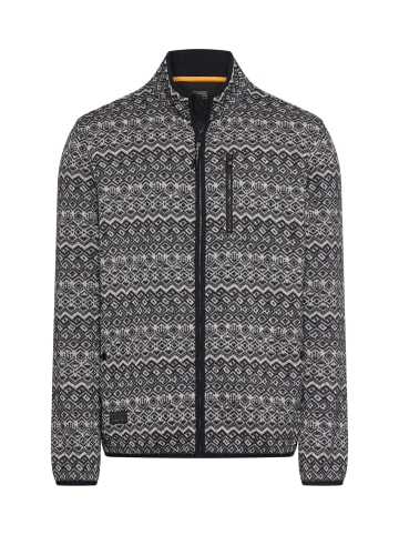 Camel Active Strickjacke aus softem Fleece in Navyblau