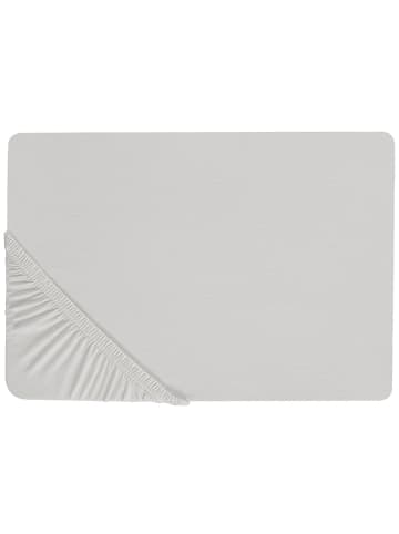 Beliani Bettlaken JANBU in Grau - (W) 160 x (H) 30 x (L) 200 cm