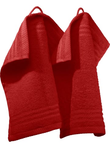 REDBEST Frottier Seiftuch 2er-Pack New York in rot