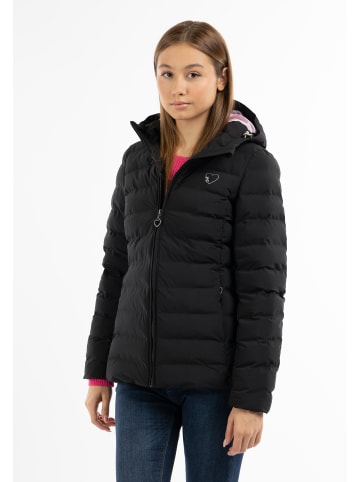 myMo Wattierte Winterjacke in Schwarz