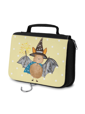 Mr. & Mrs. Panda kosmetiktäschchen Fledermaus Zauberer ohne Spruch in Gelb Pastell