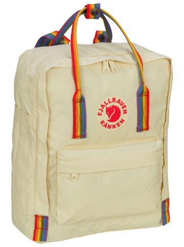 FJÄLLRÄVEN Rucksack Kanken Rainbow in Light Oak/Rainbow Pattern