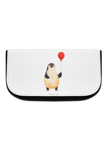 Mr. & Mrs. Panda Kulturtasche Pinguin Luftballon ohne Spruch in Weiß
