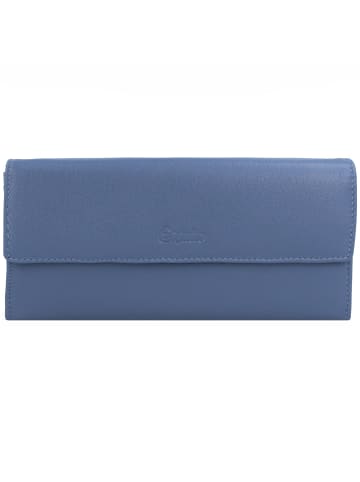 Esquire Viktoria Geldbörse RFID Leder 18,5 cm in taubenblau