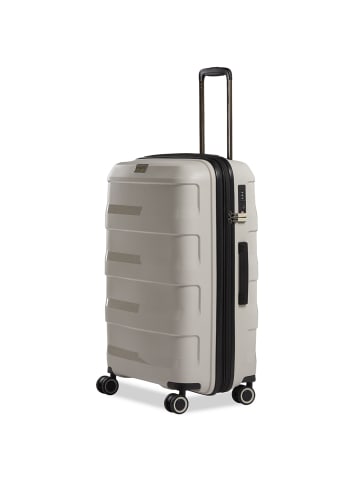 Stratic Straw + 4 Rollen Trolley 65 cm mit Dehnfalte in beige