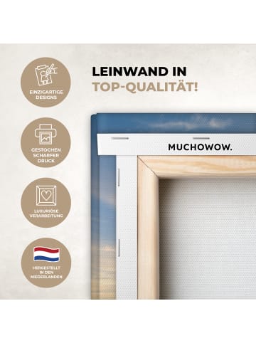 MuchoWow Leinwand bilder Sonnenuntergang Strand (BxH)