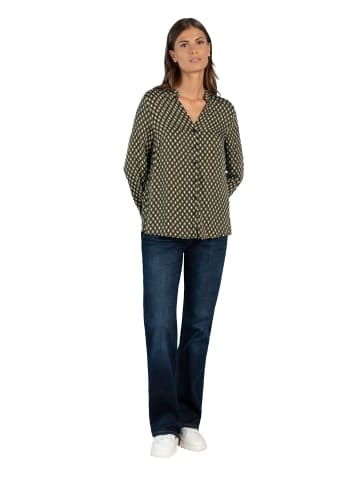 More & More Viskosebluse in little pattern print green