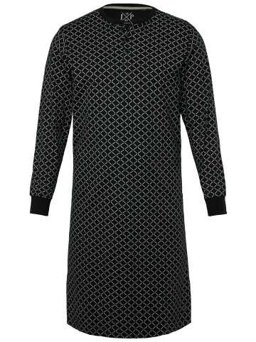 JP1880 Langer Schlafanzug in schwarz