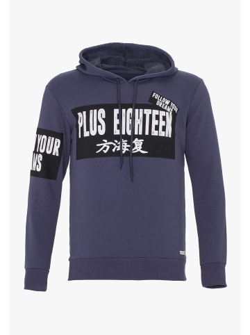 PLUS EIGHTEEN Herren Kapuzenpullover in Petrol