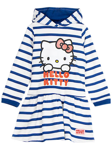 Cerda Langarmkleid Hello Kitty gestreift in Weiß